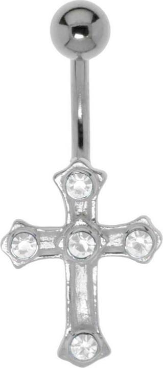 Produktbild Bijouteria Bauchpiercing (Chirurgenstahl 316L, Kristall, Silber 925)