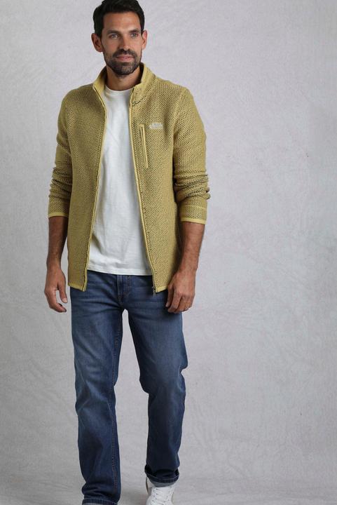 Actual product image Weird Fish Mens Transom Zip Macaroni Eco Friendly Jacket (L)