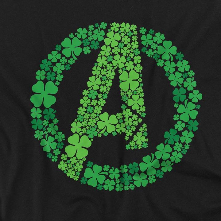 Actual product image Hasbro Unisex Adult Logo Shamrock St Patricks Day T-Shirt (L)