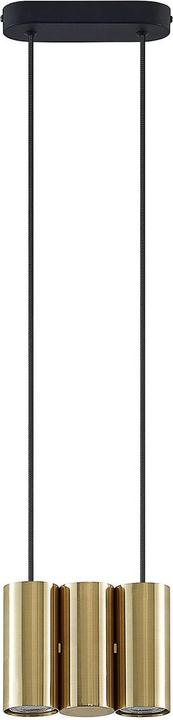 Actual product image Lucande Cesur 3 pendant light Brass (GU10)