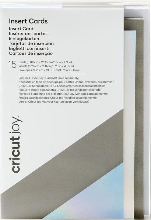 Actual product image Cricut Blank card Joy dark grey/light grey, 15 pieces (15 pcs.)