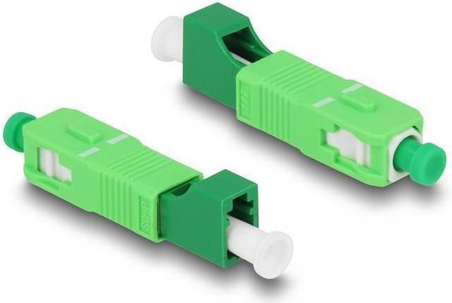 Produktbild Delock LWL Hybrid Kupplung SC Simplex Stecker zu LC Simplex Buchse grün