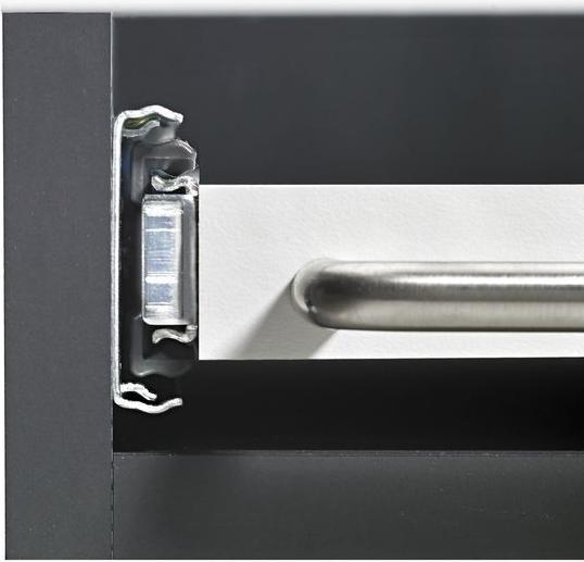 Immagine prodotto Hettich Schubladenschiene Vollauszug 400 mm mit Anschlagdämpfung chromatiert 9126921 2 Stück