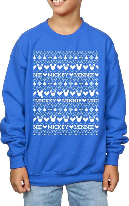 Immagine prodotto Disney Mickey And Minnie Christmas Fair Isle Felpa Ragazzi (152, 158)