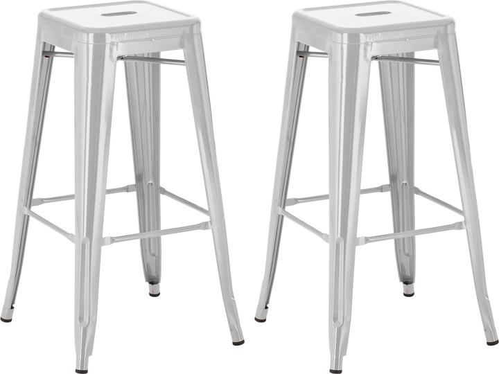 Immagine prodotto CLP Set di 2 sgabelli da bar Joshua, argento