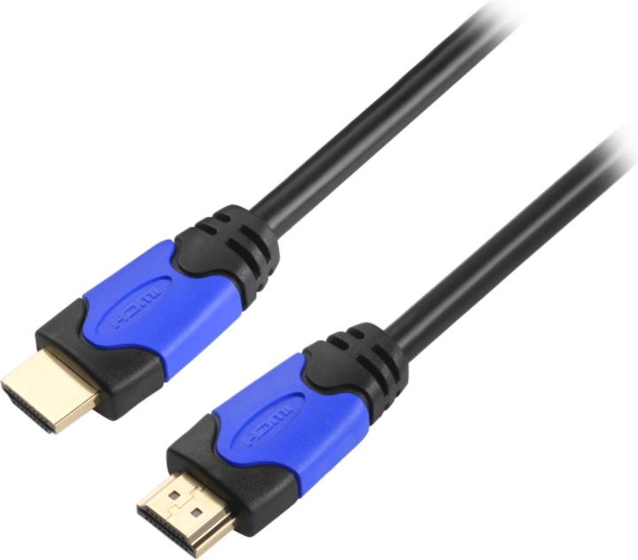 Immagine prodotto EFB Elektronik Cavo HDMI+ ad alta velocità con Ethernet, certificato Premium. 4K60Hz A-A St-St, 1m, nero Supporta (1 m, HDMI)