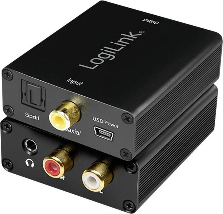 Produktbild LogiLink Koaxial und Toslink Adapter (Digital -> Analog)