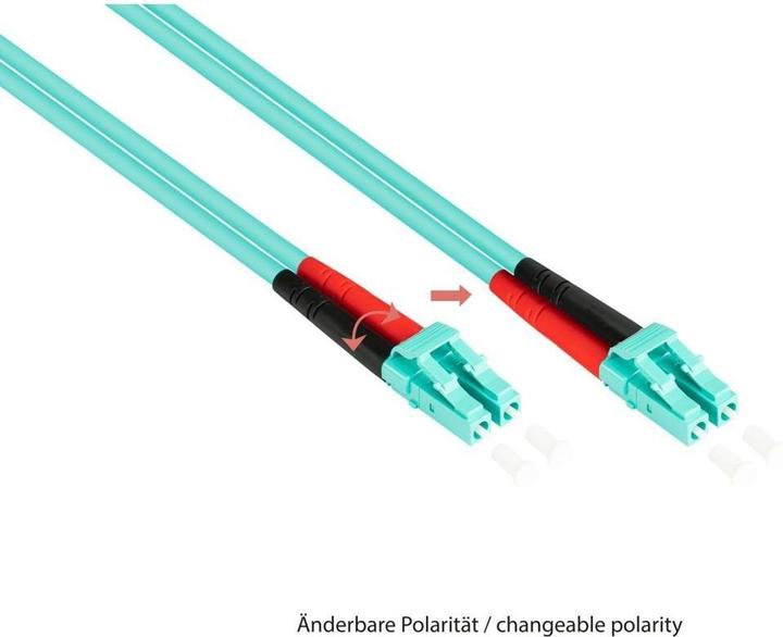 Immagine prodotto Kabelmeister Cavo patch in fibra ottica duplex OM3 (multimodale, 50/125) LC/SC, LSZH, poli intercambiabili, 20m (20 m)
