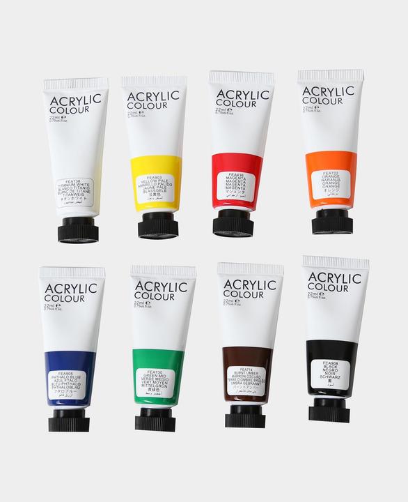 Immagine prodotto I Am Creative Set acrilico di base, colori acrilici a base d'acqua (Colorato, 22 ml)