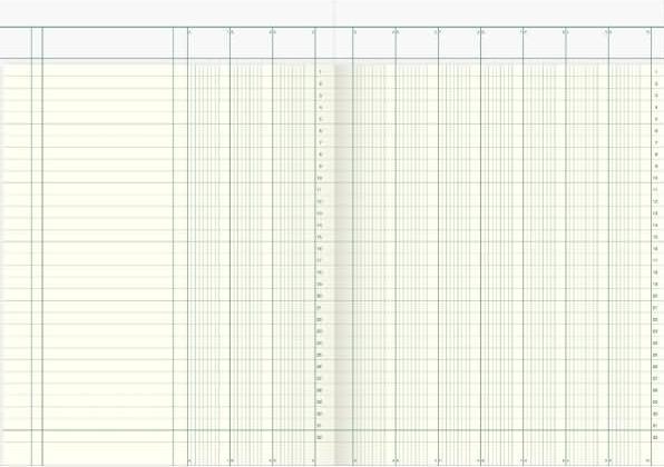 Actual product image König & Ebhardt Column book DIN A4 light blue/magenta 10 columns 40 sheets (40 x)