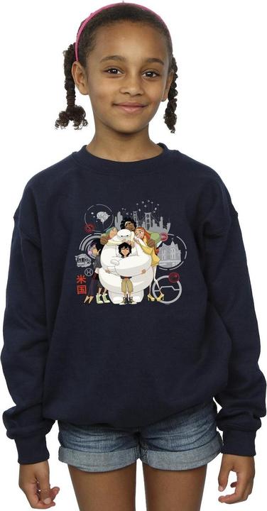 Immagine prodotto Disney Big Hero 6 Baymax Group Hug Felpa Ragazze (152, 158)