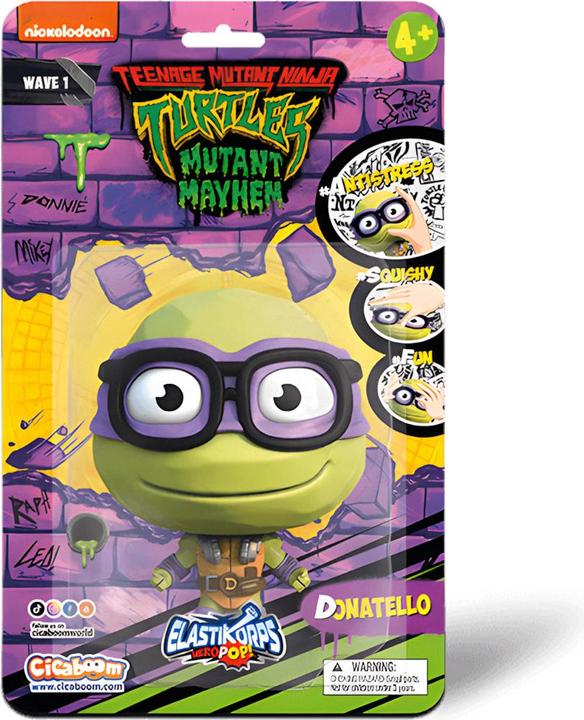 Immagine prodotto Elastikorps HeroPop Teenage Mutant Ninja Turtles - Donatello (10 cm) - Figura deformabile