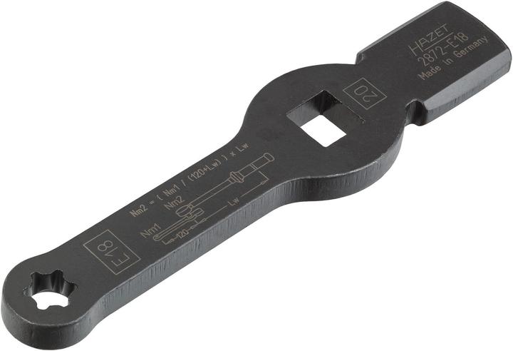 Produktbild HAZET TORX Schlag-Schlüssel ∙ mit 2 Schlagflächen 2872-E18 ∙ Vierkant20 mm (3/4 Zoll) ∙ Aussen TORX…