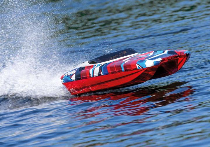 Image du produit Traxxas DCB M41 Catamaran 40 pouces Brushless Rouge/Bleu