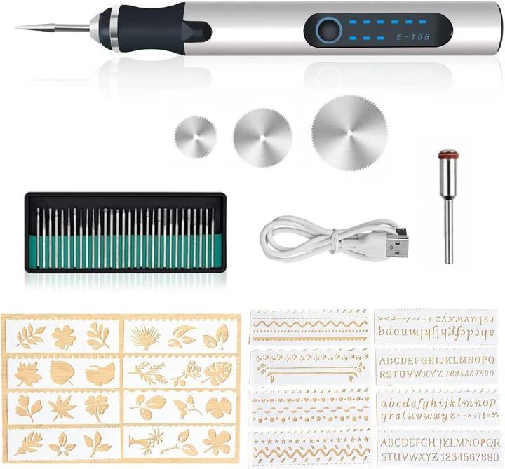 Produktbild DriSubt USB-Gravierstift UG-300 ST mit 8 W Akku-Gravierer | Gravurstift