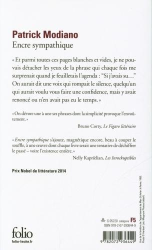 Actual product image Encre sympathique (French, Patrick Modiano, 2021)