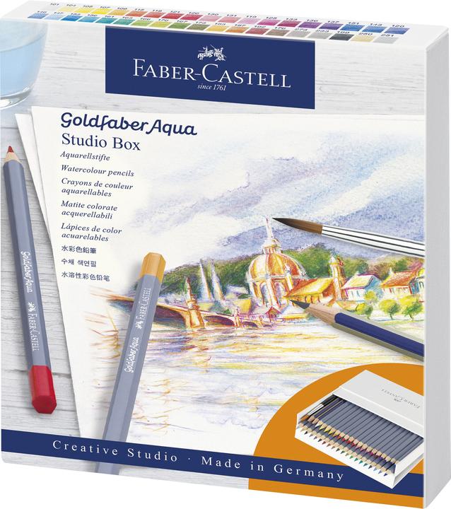 Actual product image Faber-Castell Goldfaber Aqua Watercolour Pencil (Multicoloured, 38 x)