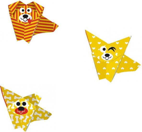 Actual product image Fridolin Folding Paper Origami Dog 15x15