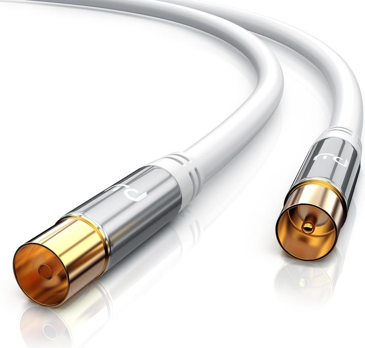 Produktbild Primewire Antennenkabel HDTV | Premium Koaxialkabel 135dB / 75 Ohm | FullHD / 4k Ultra HD | Fernsehkabel (85 dB, Antennenkabel)