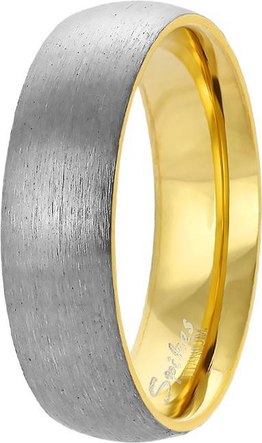 Produktbild Star Piercing Ring vergoldet und gebürstet (ohne Messing, Titanium)