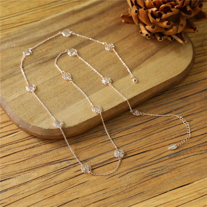 Produktbild Andreani Armband mit echtem Amazonite (80 cm, Steine, Nude, Glas, Braun, Metall)