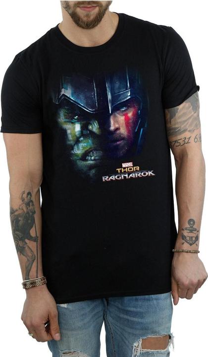 Actual product image Universal Textiles Mens Hulk Split Face Cotton T-Shirt (L)