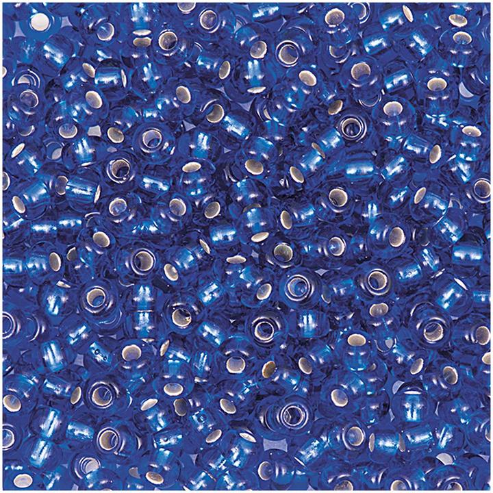 Immagine prodotto Rico Rocailles Cz DK a filo singolo argento, blu e trasparente 2,6 mm, 17 g, Itoshii Bead, perforazione: