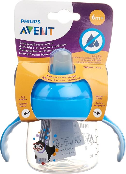 Actual product image Philips Avent Sip No Drip sippy cup (200 ml)