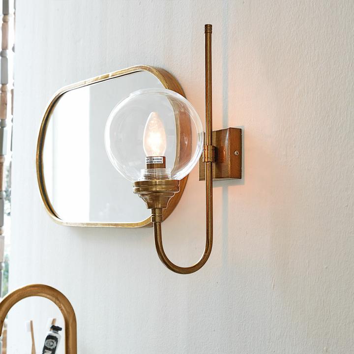 Produktbild Loberon Wandlampe Anthé antikmessing/klar (E14)