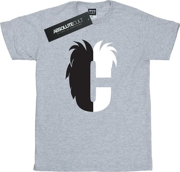Immagine prodotto Disney Alphabet C Is For Cruella De Vil Maglietta Ampia Donna (M)
