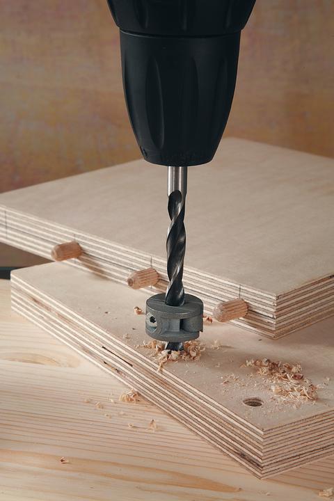 Immagine prodotto wolfcraft wolfcraft 1 Univ.-Tiefenstopp-Set 3-tlg. ø6,8,10mm (6, 8, 10 mm)