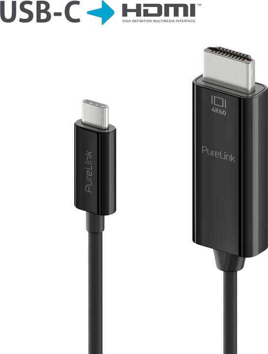 Actual product image Purelink Cable IS2201-010 USB Type-C - HDMI, 1 m, Black (1.10 m, HDMI)