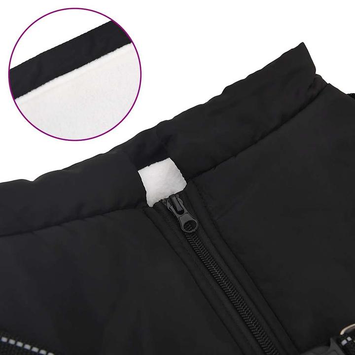 Actual product image VidaXL Dog coat with harness Waterproof Reflective (48, Dog coat)
