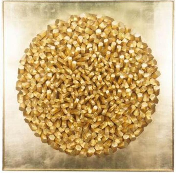 Produktbild Kare Design Wandobjekt Mikado Gold 120x120cm (120 x 120 cm)