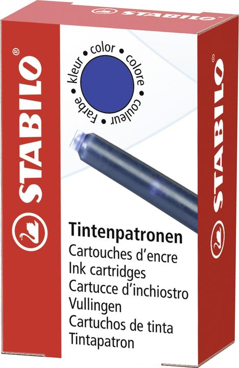 Image du produit STABILO Cartouches d'encre rechargeables (cartouches d'encre, Bleu roi)