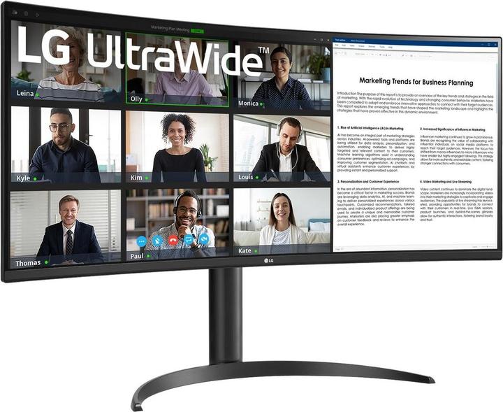 Produktbild LG 34WR50QK-B.AEU (3440 x 1440 Pixel, 34")