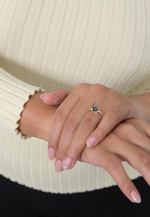 Image du produit Elli Bague Solitaire Classique Zirconia 925 Argent Sterling (64, Argent 925)