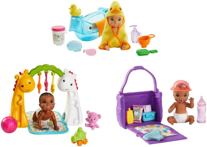 Productafbeelding Barbie Skipper Babysitters Inc. speelset met baby- of peuterpop en bijpassende accessoires