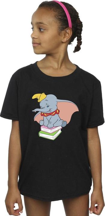 Immagine prodotto Disney Dumbo Sitting On Books Maglietta Ragazze (128)