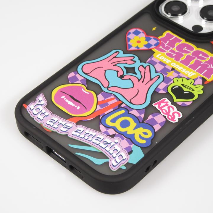 Image du produit PhoneLook Coque Gel blur stickers Keep Calm transparente (Apple iPhone 15 Pro Max)