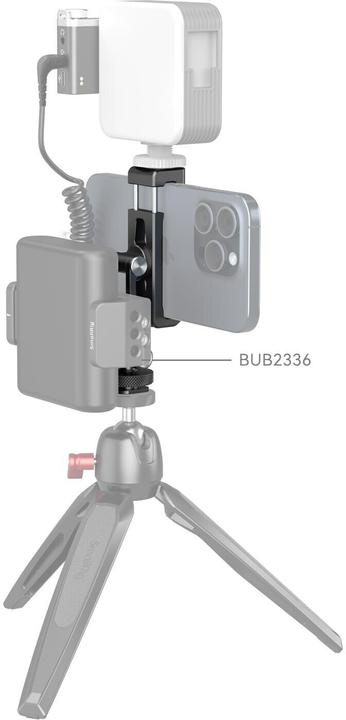 Actual product image SmallRig Metal Phone Holder with Cold Shoe Mount (Gimbal Accessories, Cage accessories, Various video accessories)