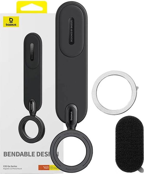 Actual product image Baseus C02 Magnetic Phone Holder Car Mount (black)