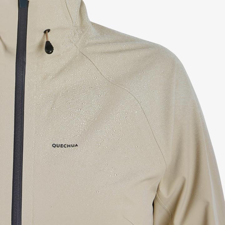 Immagine prodotto Quechua Giacca da trekking da donna impermeabile per escursioni in montagna - MH500 beige (XXL)