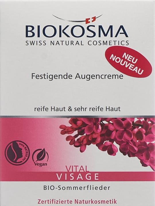 Actual product image Biokosma VITAL VISAGE - Firming eye cream (Crème, 15 ml, Day)