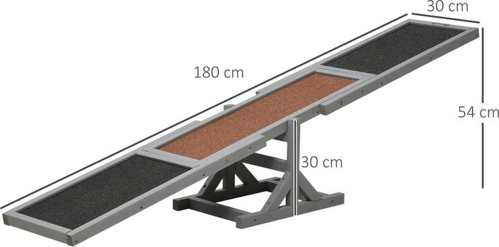 Produktbild PawHut Hundewippe mit Anti-Rutsch Belag (Agility)