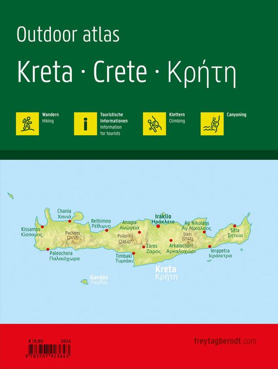 Image du produit Crète, atlas de randonnée 1:50.000, freytag & berndt