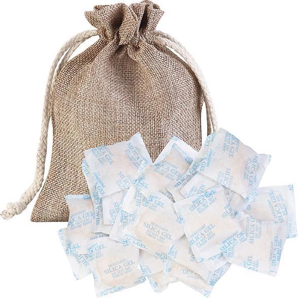 Image du produit Sichler Déshumidificateur, 25 x 10g gel de silice, sachet en coton, régénérable