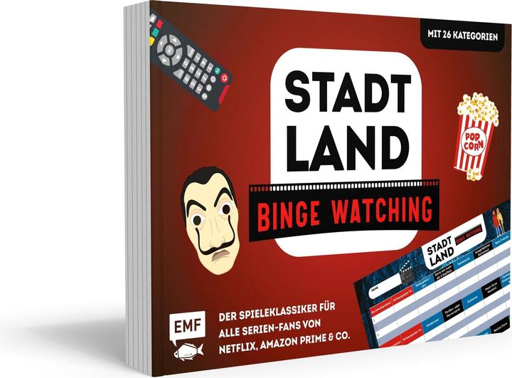Actual product image City, Country, Binge Watching - The classic game for all series fans from Netflix, Amazon Prime (German)