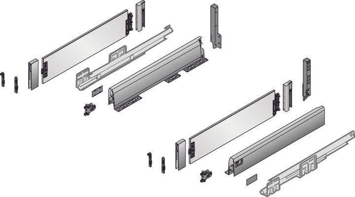 Immagine prodotto Hettich Set completo di cassetti frontali ArciTech 94/218, con DesignSide