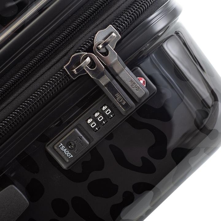 Actual product image Heys Black Camo 4-wheel suitcase set 3-piece with expansion fold (214 l, XL (from 140l))